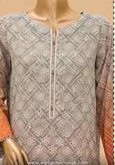 HZ Chunri Embroidered Digital Printed Lawn Collection'25 D-04
